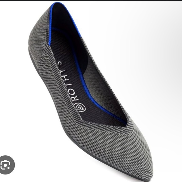 Rothy's The Point Flat in Cloud Grey Women’s Size 9 - Picture 1 of 6